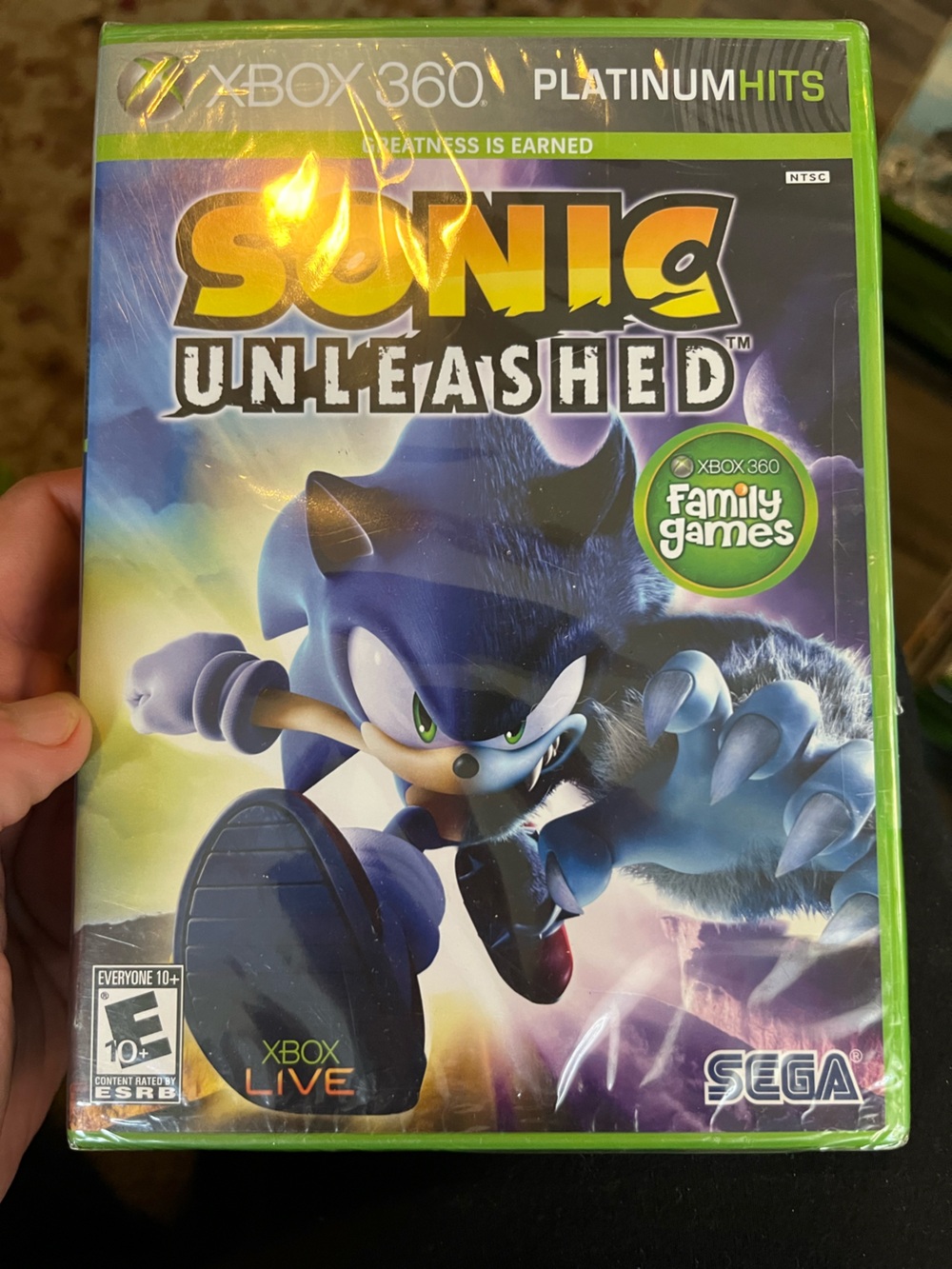 Sonic Unleashed (2008) Microsoft Xbox 360 Platinum Hits Platformer Game Brand Ne
